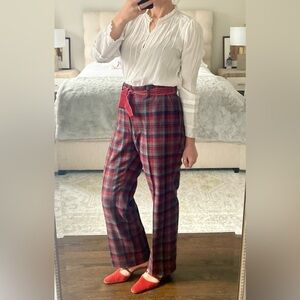 Vintage Pendleton Wool Plaid Trouser Pants